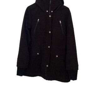 Stylish Black Hooded Jacket